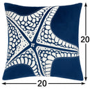 Seastar Starfish Pillow Cover - Indigo by Unique Piece Furniture