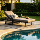 Black Mix Chaise Lounge Set