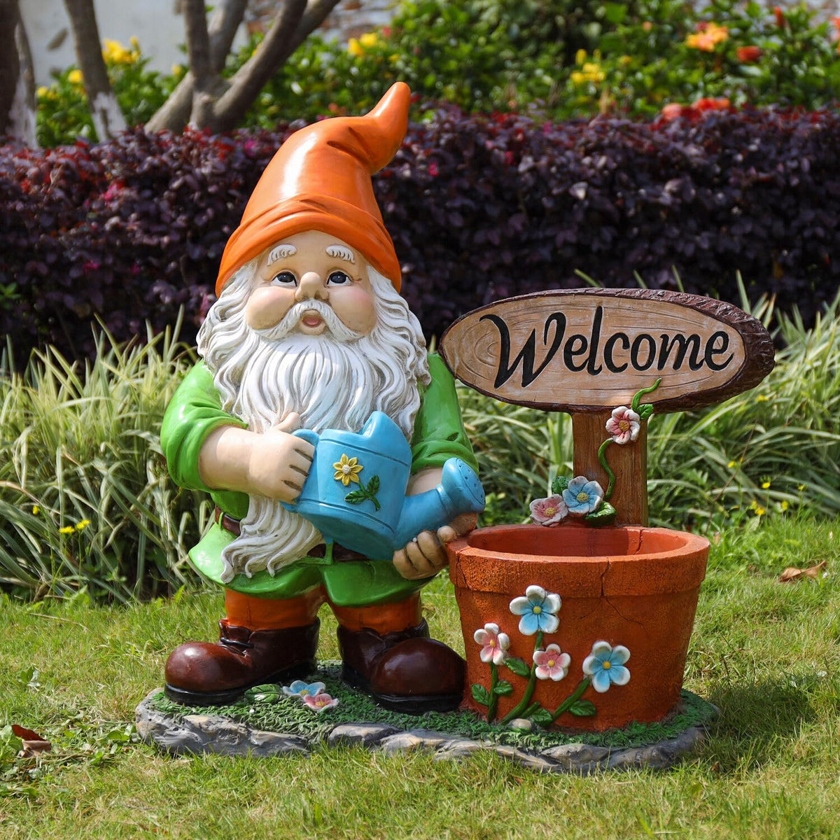 Outdoor Garden Gnome Flower Pot Planter, photo 7 of 10