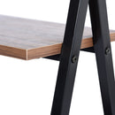 47.2"W X 18.9"D X 30.1"H Computer Desk with 2 layers - BROWN & BLACK