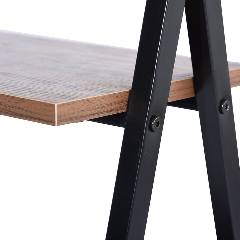 47.2"W X 18.9"D X 30.1"H Computer Desk with 2 layers - BROWN & BLACK