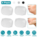 4 Pack Jawline Exerciser for Men Women Jaw Trainer Shaper Sagging Skin Double Chin Reducer with 3 Resistance Levels for Beginners Intermediate Expert