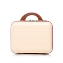 14'/20' 2-Piece Beige ABS Spinner Wheel Luggage Set