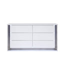 Moon - Smooth Dresser With LED - White by HouseOfZazla