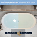 67" Linear Acrylic Freestanding Bathtub