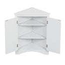 Triangle Bathroom Storage Cabinet With Adjustable Shelves, Freestanding Floor Cabinet For Home Kitchen by HouseOfZazla