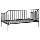 Newbury Metal Twin Daybed Bed Frame Matte Black