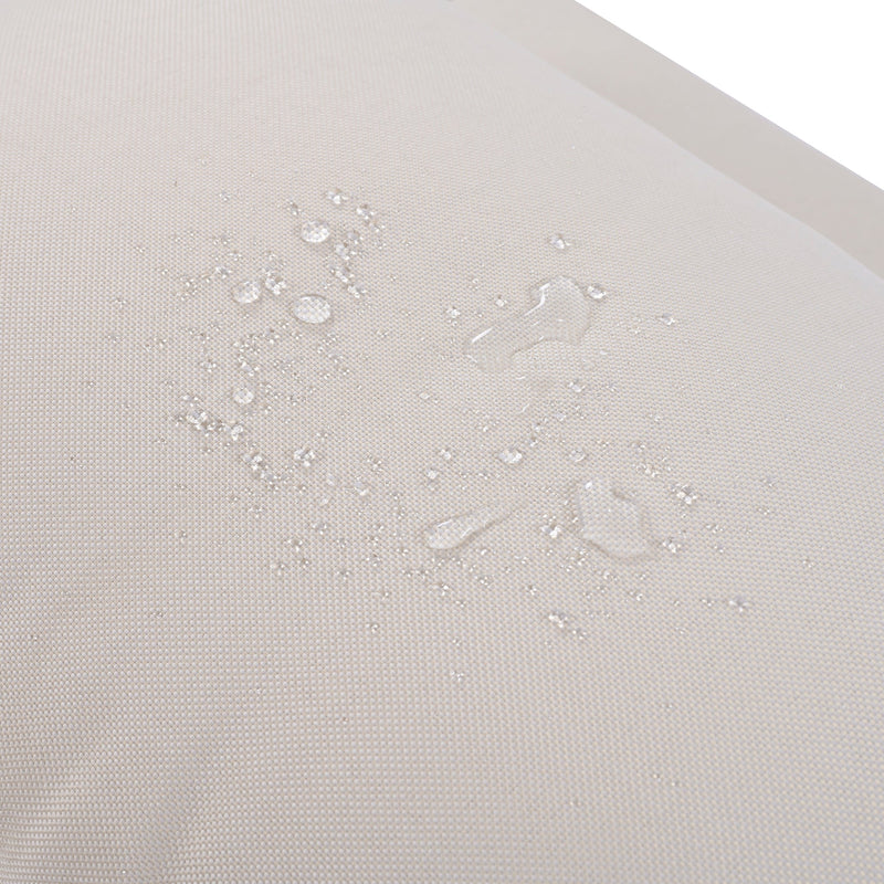 6-Piece Outdoor Sectional Sofa Set with Round Nesting Coffee Tables and Seating Sofa with Cushions for Patio, Porch and Garden (Beige)