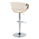 Adjustable Mid Century Barstool with Swivel Set of Two by Unique Piece Furniture