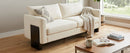 Modern Sofa Couch Stylish 3-Seater Sofa with Rubberwood Legs by HouseOfZazla