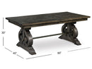 Bellamy - Rectangular Dining Table - Peppercorn