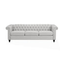Chesterfield Style 3 Seater Sofa With Deep Button Tufting by HouseOfZazla