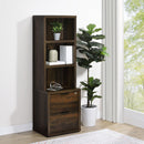 Geary - 3 Shelf Bookcase With USB Charging And Lockable Top Drawer by HouseOfZazla