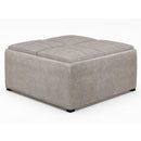 Avalon - Square Coffee Table, Storage Ottoman by HouseOfZazla