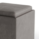 Rockwood - Upholstered Cube Storage Ottoman With Tray by Unique Piece Furniture