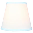8"W x 7"H Empire Hardback White Linen Edison Clip-On Lampshade