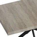 Retro Rectangular Stretch Dining Table With Embossed Center Plate by HouseOfZazla
