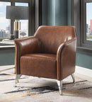 Teague - Accent Chair - Brown Synthetic Leather by Unique Piece Furniture