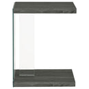Sampson - C Shaped Side Table - Gray