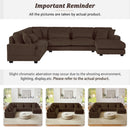 Oversized Sectional Sofa U - Shaped Sofa Couch Modern Sofa Upholstered In Soft With A Chaise Lounge For Living Room by HouseOfZazla