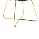 Accent Chairs Set of 2, Velvet Side Chairs with Gold Legs, Mid-Century Upholstered Dining Chairs for Living Room, Kitchen, Bedroom, Beauty Room