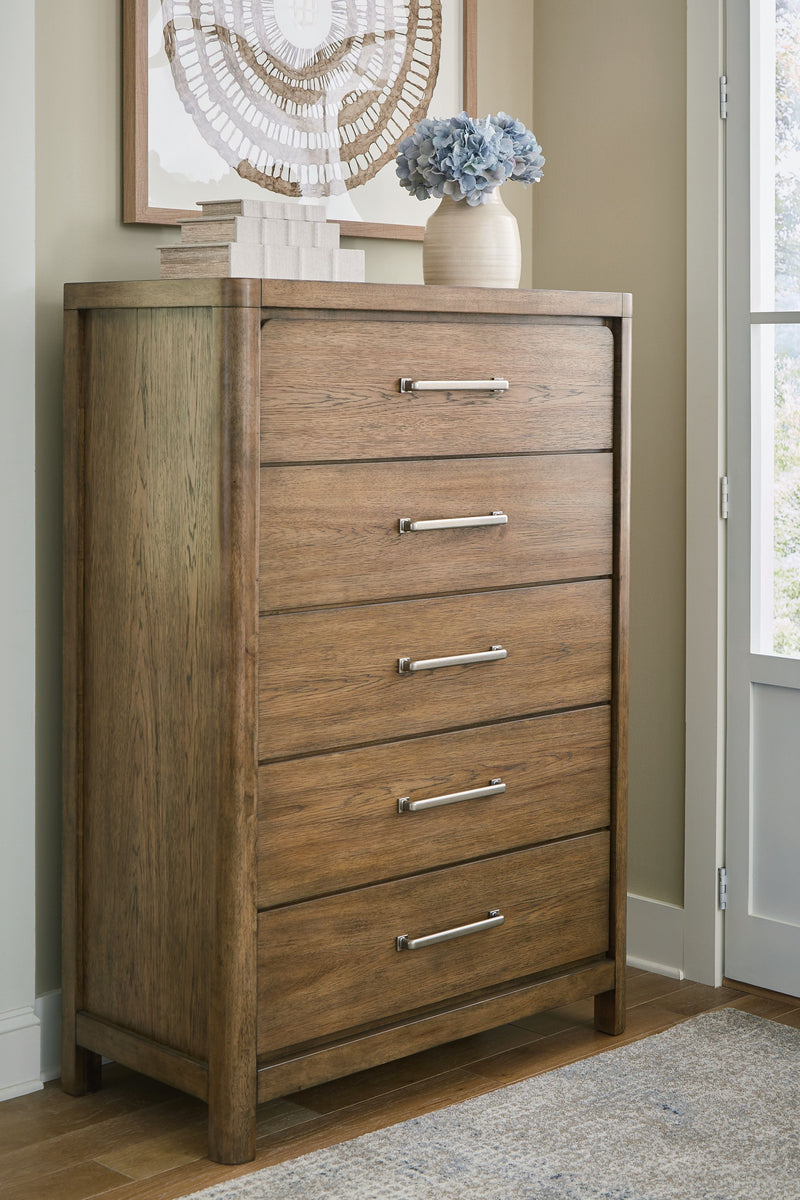 Cabalynn - Five Drawer Chest - Light Brown, photo 2 of 7