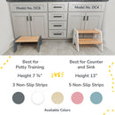 1-Step Wooden Stool for Kids by Ocodile.com