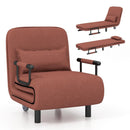 3-in-1 Convertible Sofa Bed with 5-Position Adjustable Backrest and Lumbar Pillow by LJGDeals