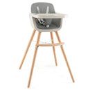 3-in-1 Convertible Wooden High Chair with Cushion by LJGDeals