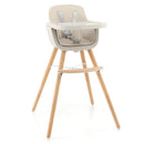 3-in-1 Convertible Wooden High Chair with Cushion by LJGDeals