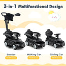 3-in-1 Ride on Push Car Mercedes-Benz Licensed Sliding Car with Canopy by LJGDeals