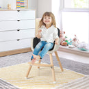 3-in-1 Convertible Wooden High Chair with Cushion