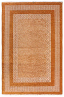 Alfa Rich Burnt Orange Area Rugs for Living Room Bedroom Decor Cotton Washable Pet Friendly