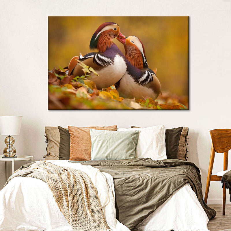 Loving Mandarin Ducks Wall Art