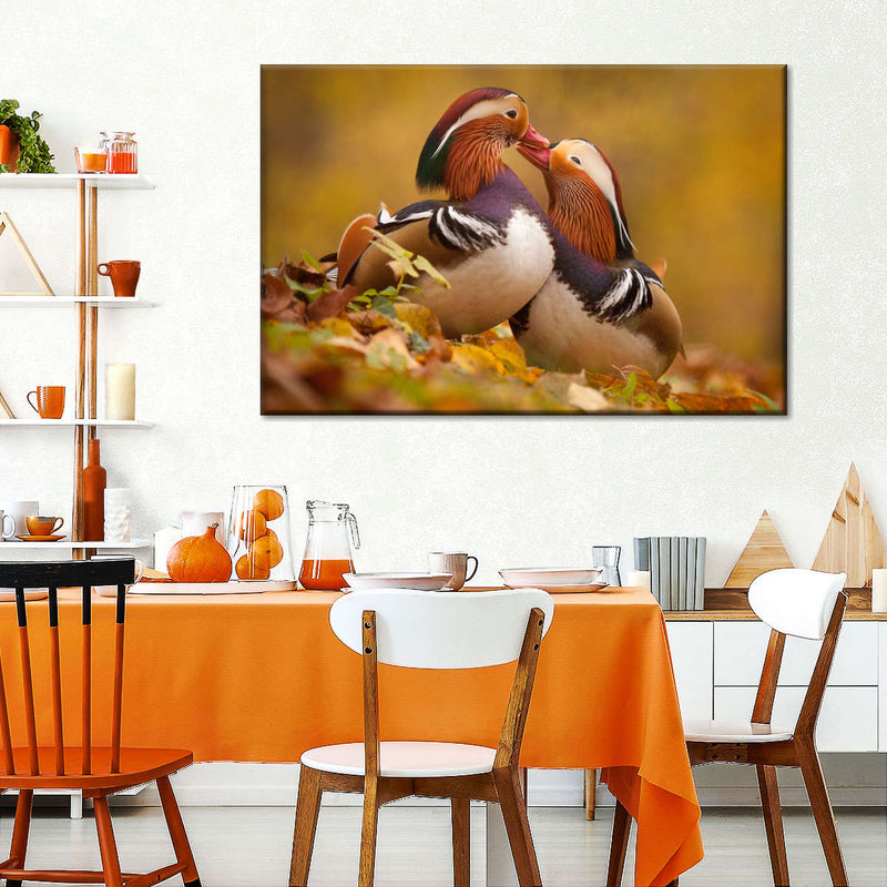 Loving Mandarin Ducks Wall Art