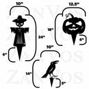 Halloween Yard Stakes (3 Pack) by ZanVos