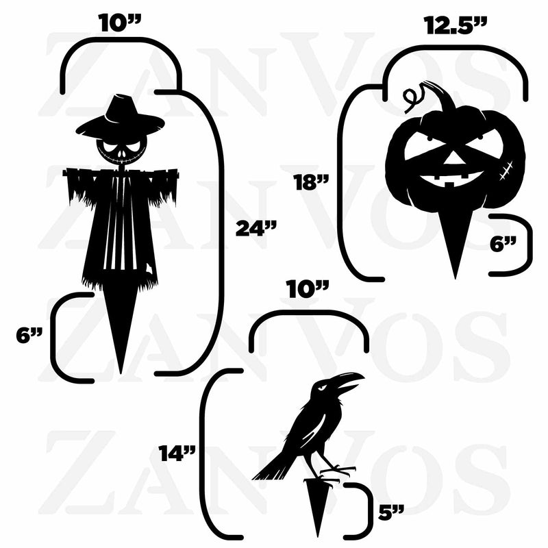Halloween Yard Stakes (3 Pack)
