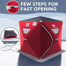 3-person Portable Pop-up Ice Shelter Fishing Tent with Bag by LJGDeals