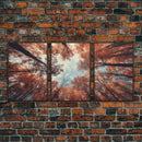 Trees Wall Art, Fall Art Print, Nature Print, Canvas Print, Wall Art, 3 Piece Wall Art, Farmhouse Wall Decor, Living Room Art, Office Prints