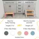 1-Step Wooden Stool for Kids