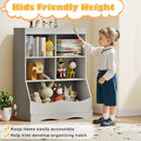 3-Tier Children's Multi-Functional Bookcase Toy Storage Bin Floor Cabinet by LJGDeals