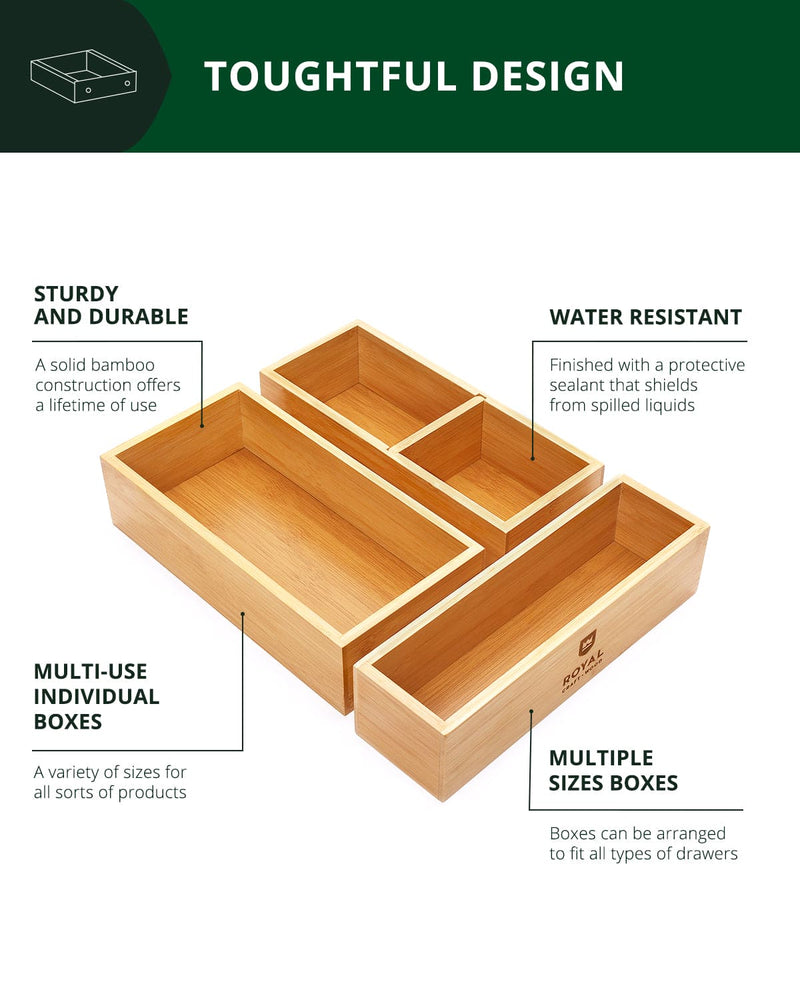 Storage Box Set of 3, Natural, photo 3 of 8