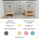 2-Step Wooden Stool for Kids by Ocodile.com