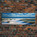 Vibrant Beach Sunset Canvas Print - Perfect for Living Room Decor, Framed Wall Art, Calming Decor, Beach Waves