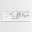 Panoramic Baton Rouge City Map, Louisiana Art, Map Print, Minimalist Wall Art, Canvas Art, Housewarming Gift, Street Map Art, Closing Gift