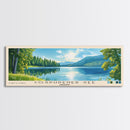 Cospudener See, Germany Panoramic Print, Vacation Gift, Germany Wall Art, Beach Painting, Beach Decor, Large Wall Art, Wood Frame Art
