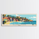 Guadeloupe, France Panoramic Beach Print, Vacation Gift, France Wall Art, Framed Canvas Print, Framed Beach Painting