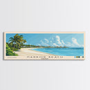 Harbor Beach, Bahamas Panoramic Print, Vacation Gift, Bahamas Wall Art, Beach Painting, Beach Decor, Beach Or Lakehouse Art