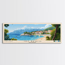 Jaz Beach, Montenegro Panoramic Print, Vacation Gift, Montenegro Wall Art, Beach Painting, Beach Decor, Beach Or Lakehouse Art
