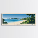 Koh Mak, Thailand Panoramic Beach Print, Vacation Gift, Thailand Wall Art, Framed Canvas Print, Framed Beach Painting
